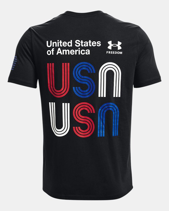 Men's UA Freedom USA T-Shirt, Black, pdpMainDesktop image number 5